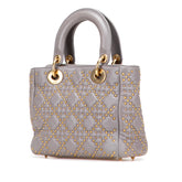 Small Lambskin Cannage Studded Supple Lady Dior